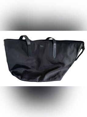 Botkier New York Bond Black NylonDuffel Tote with Leather Handles